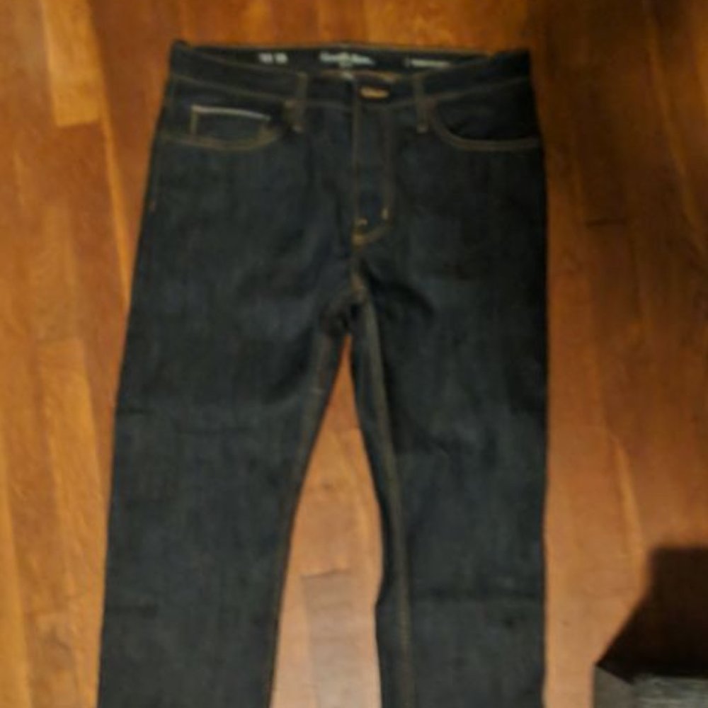 Goodfellow & Co 100% Cotton 14oz selvedge Slim Straight  Demin Jeans